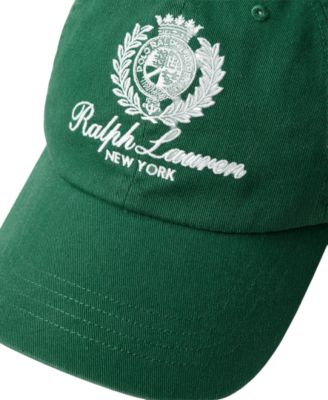 Crest-Embroidered Twill Ball Cap