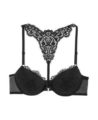 Women's Lace Back Push Up Bra