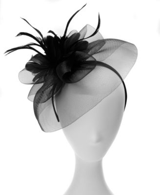 Feather Flower Net Fascinator Hat