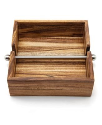 Acacia Wood 9" Napkin Holder