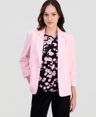Petite Scrunch-Sleeve Blazer