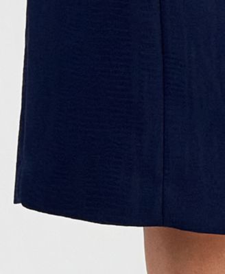 Plus Size Jacquard Open-Front Jacket 2 Piece Dress Suit