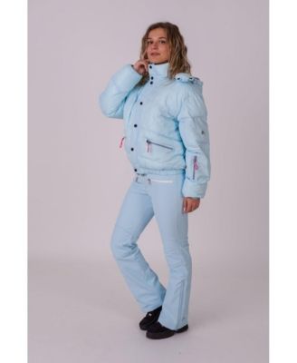 Women's Ice Blue Chic Puffer Jacket