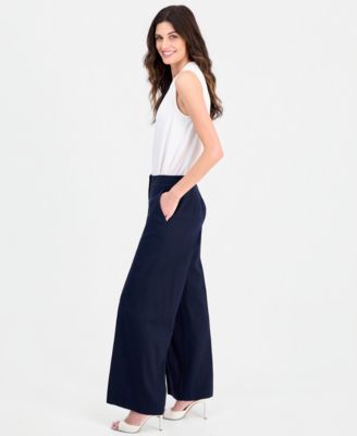 Women's Clean-Waist Wide-Leg Pants