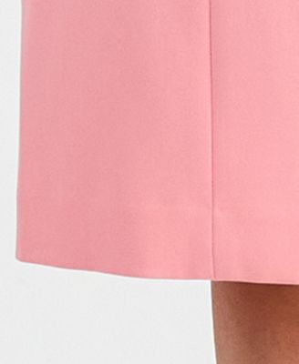 Plus Size Kiss-Front Cutout-Collar Dress Suit