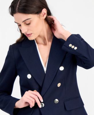 Women's Asymmetric Double-Breasted Blazer
