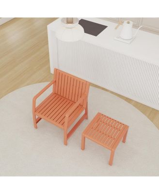 3 Piece Modern Outdoor Patio Sectional Conversation Set with Square Coffee Table Waterproof Thick Cushions for Porch Balcony