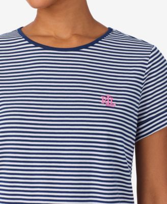 Women's 2-Piece Short-Sleeve Crewneck Top and Shorts Pajama Set