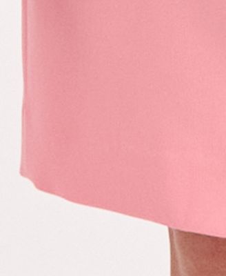 Women's Short-Sleeve Four-Button Skirt Suit