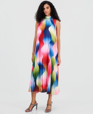 Women's Pleated Chiffon Dress