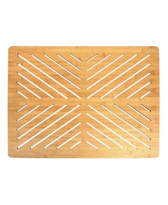 Bamboo Floor and Bath mat with Non-Slip Rubber Feet