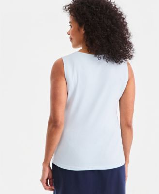 Women's Sweetheart-Neck Sleeveless Top