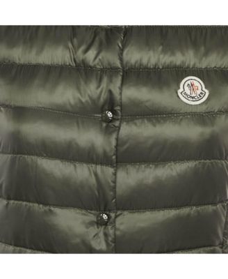 Women's Olive Green Sleeveless Puffer Down Liane Gilet