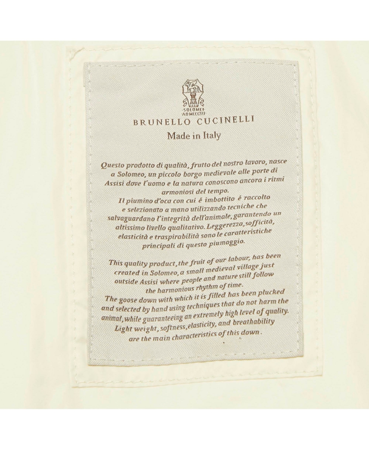 Pre-Owned Brunello Cucinelli Women's Light Green Synthetic Puffer Down Jacket