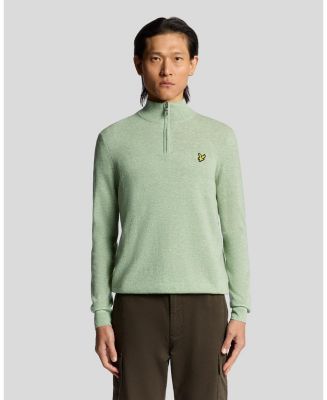 LitaLIFEＶｅｒ．1 Lyle & Scott Men's Lambswool Blend Quarter Zip Sweater - Macy's