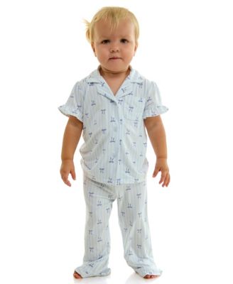 Toddler Mommy and Me Notch Collar Shirt & Pants, 2-Piece Set