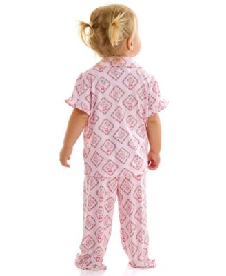 Kid's Mommy and Me Notch Collar Shirt & Pants, 2-Piece Set