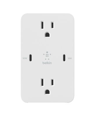 BoostCharge GaN USB-C Wall Plate 68W
