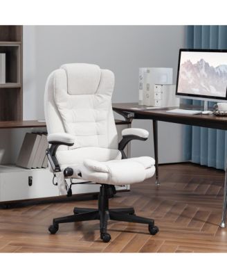 6 Point Vibrating Massage Office Chair with Heat High Back Reclining Executive Chair