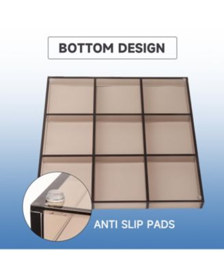 12" Giant Acrylic Tic Tac Toe Game Set, Classic Family Travel Board Game for Kids and Adults