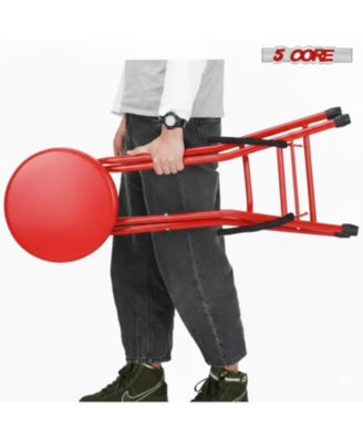 Guitar Stool 3.15" Padded Chair Foldable Heavy Duty Music Seat Built in Foot Rest Guitar Stand