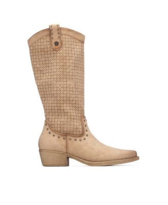 Refresh Collection Women's Block Heel Suede Boots