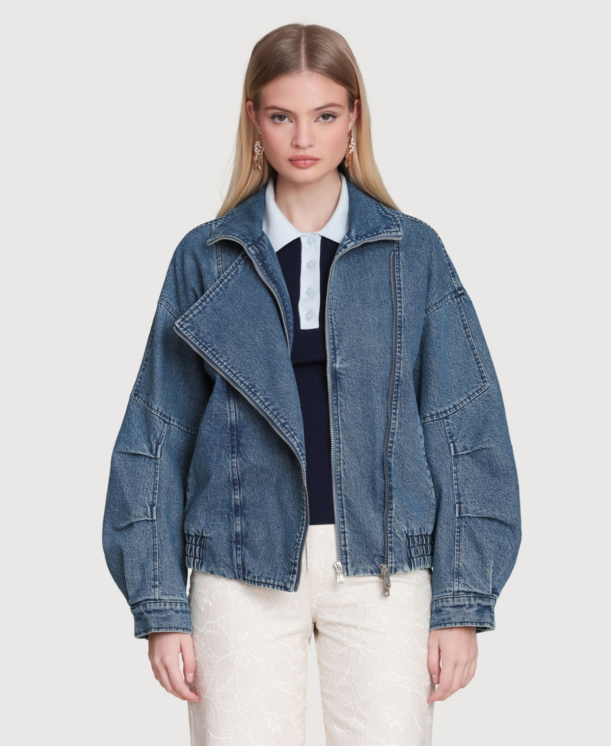 Avec Les Filles Women's Oversized Layered Jacket