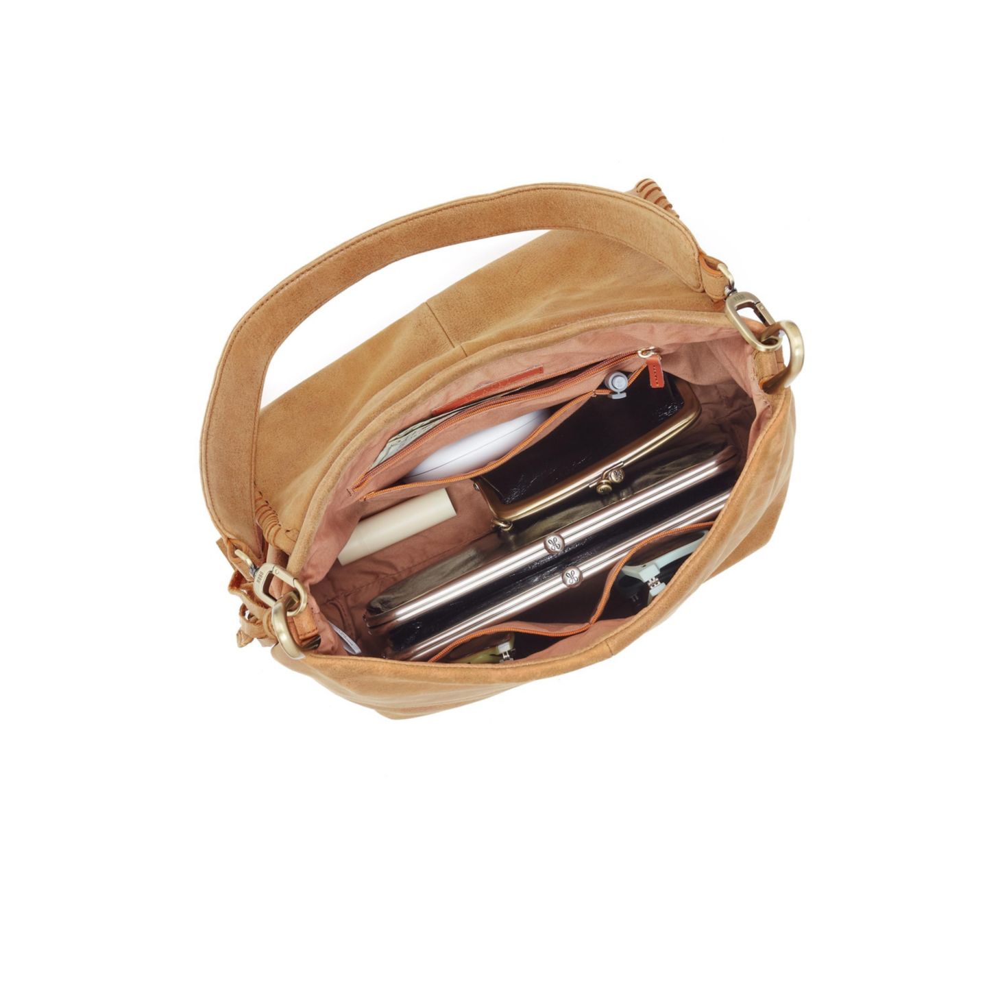 Женская сумка HOBO Harley Convertible Hidden Magnet Closure Crossbody Shoulder, цвет: Виски — фото 2