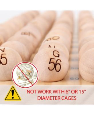 7/8-Inch Solid Wooden Replacement Bingo Balls for Parties, Bingo Nights, Prize Raffles