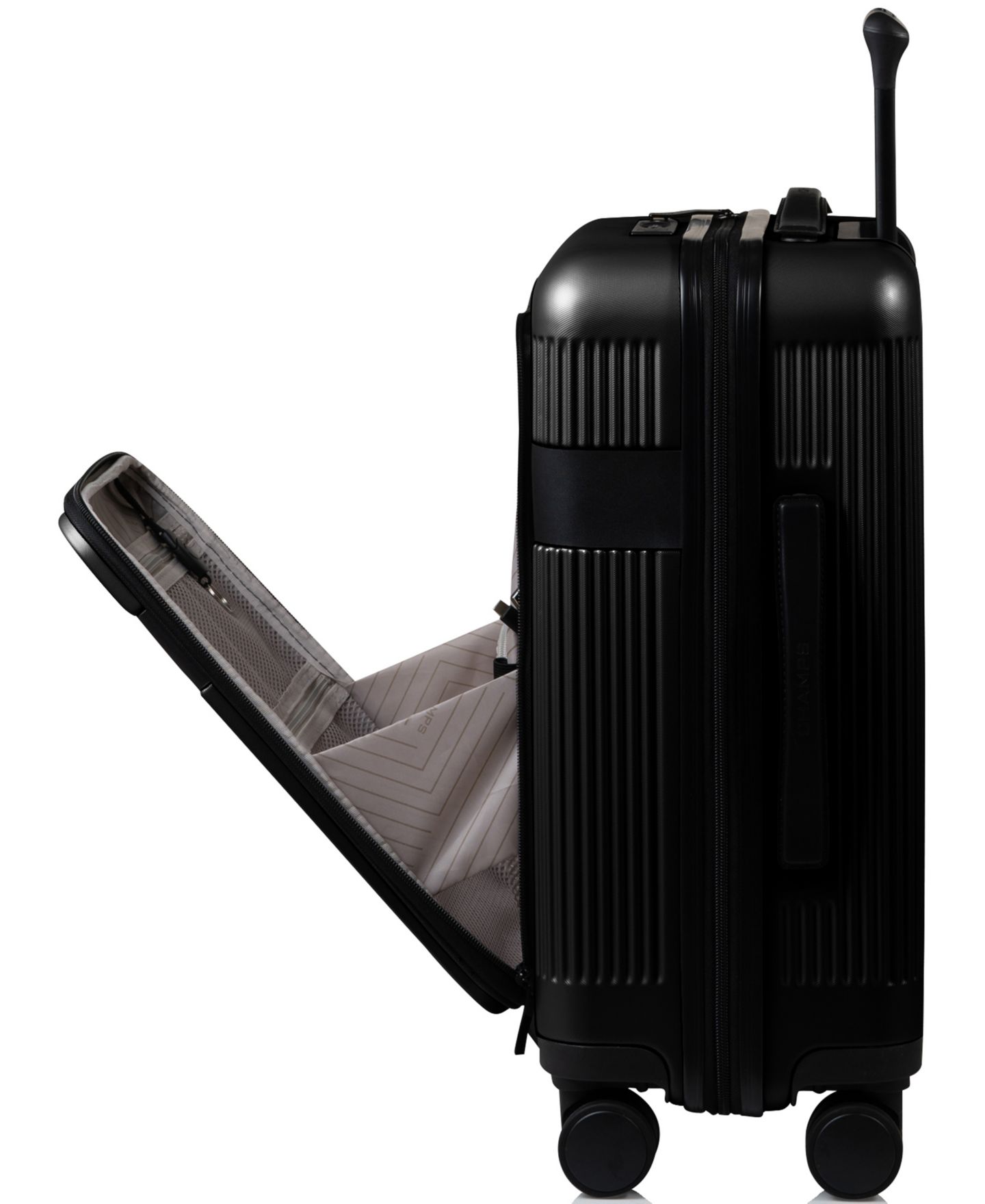 Чемодан CHAMPS Onyx II Collection Small Carry-on Luggage, цвет: Чёрный — фото 3