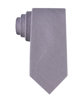 Men's Textured Solid Silk & Linen Blend Tie