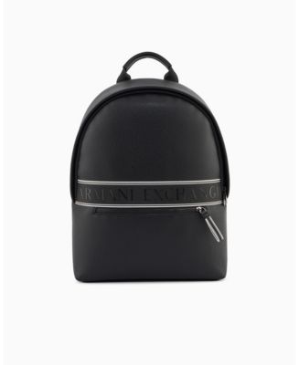 armani mini backpack Exchange Liz Pebble S imitation leather script Clean lines create a discreet profile that integrates into an urban environment A|X Armani Exchange Men's Backpack