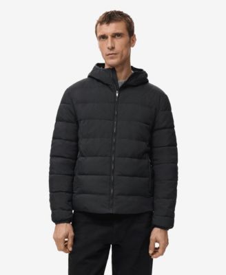 Men's Down And Feather Filling Quilted Jacket