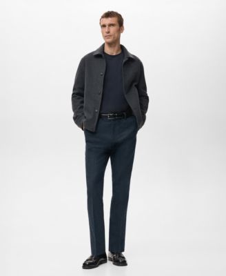 Men's Slim-Fit Flannel Pants