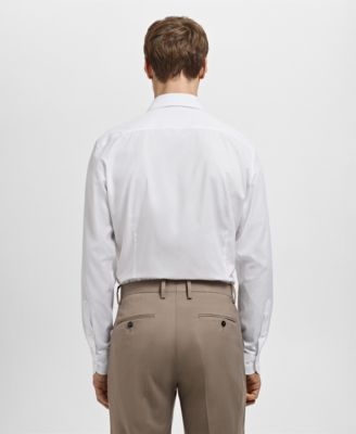 Men's Slim-Fit Cotton Poplin Dress Shirt