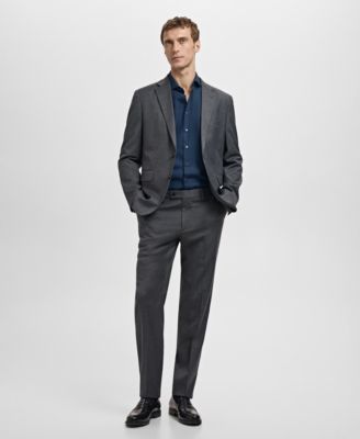 Men's Slim-Fit Cotton Poplin Dress Shirt