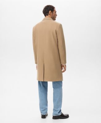Men's Lapel Manteco Wool Coat