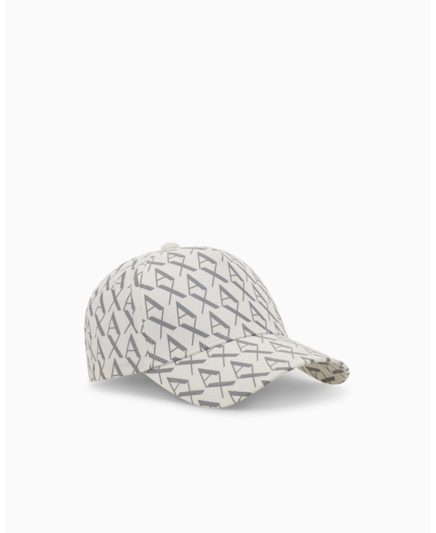 Мужской головной убор A|X Armani Exchange Allover Logo Hat, цвет: Белый / Пепельный — фото 3