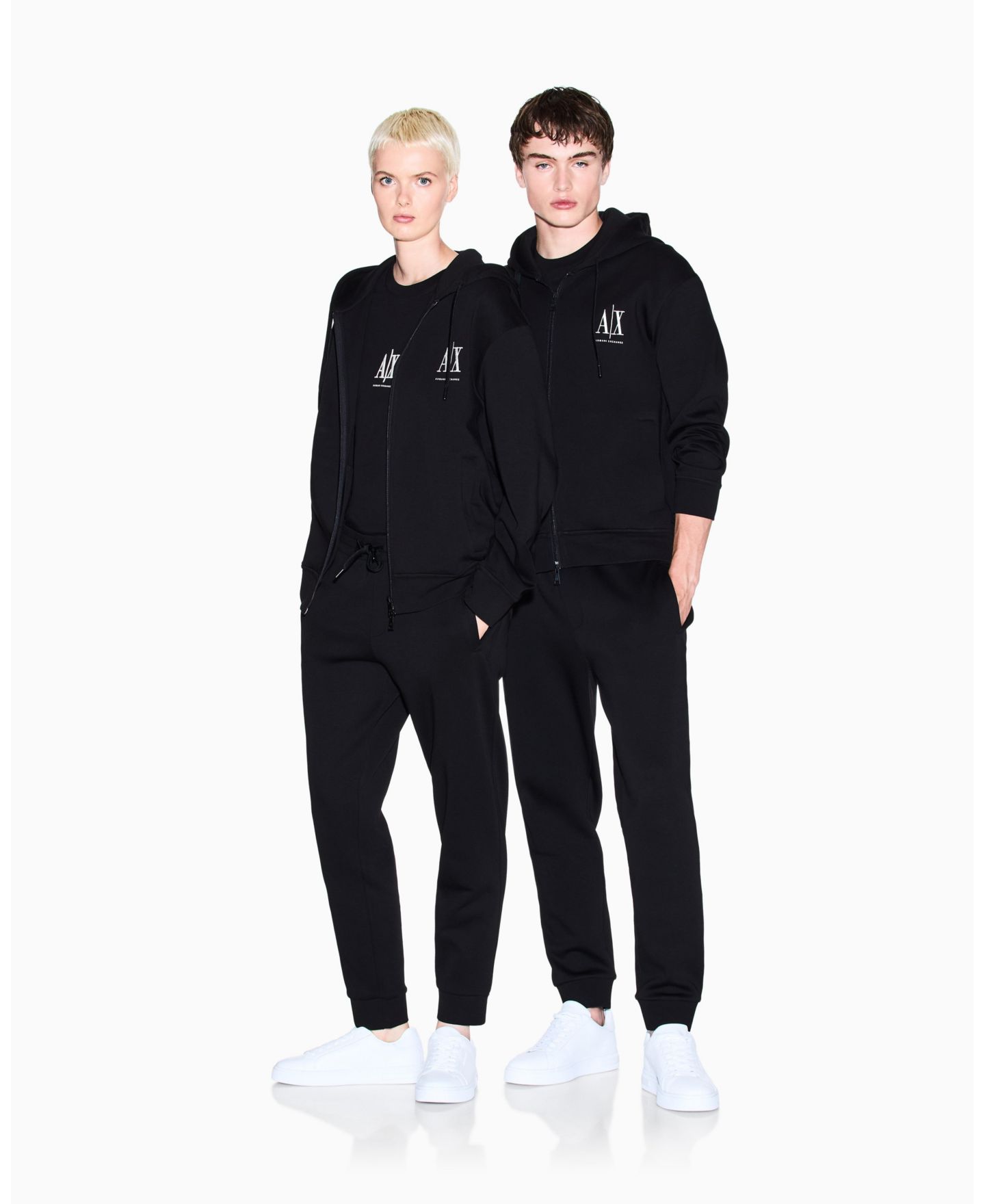 Мужской свитшот A|X Armani Exchange Icon Logo Full Zip, цвет: Чёрный — фото 4