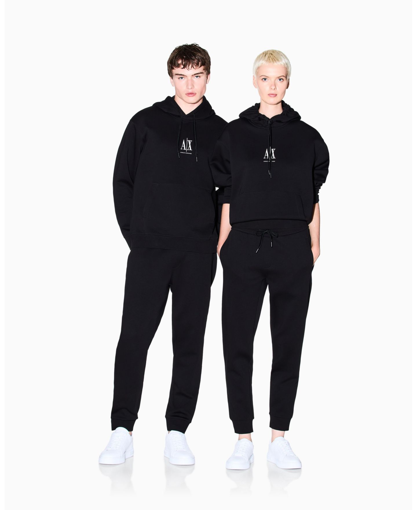 Мужские брюки A|X Armani Exchange Icon Fleece Jogger, цвет: Чёрный — фото 4