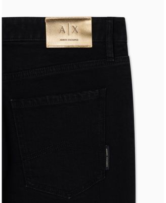 Men's Black and Gold J14 Slim Denim Jeans