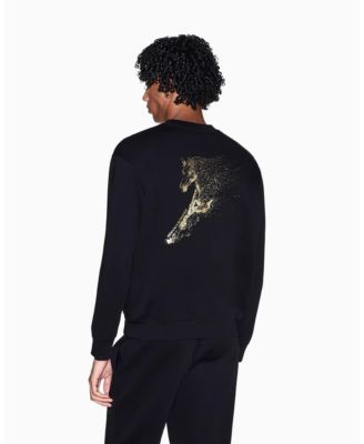 Men's Lunar New Year Back Graphic Crew Neck Sweatshirt