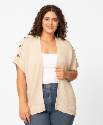 Women's Button Shoulder Cardigan