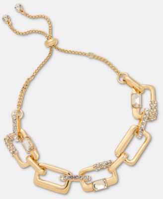 Pav&eacute; Link Slider Bracelet
