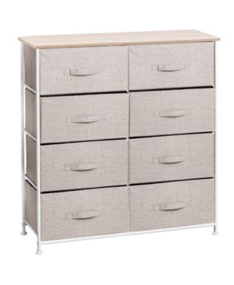 Large Storage Dresser Furniture, 8 Removable Fabric Drawers