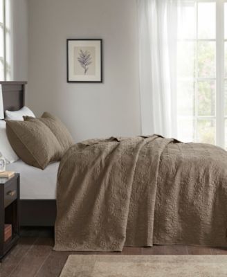 Quebec Quilted 3-Pc. Bedspread Set, King