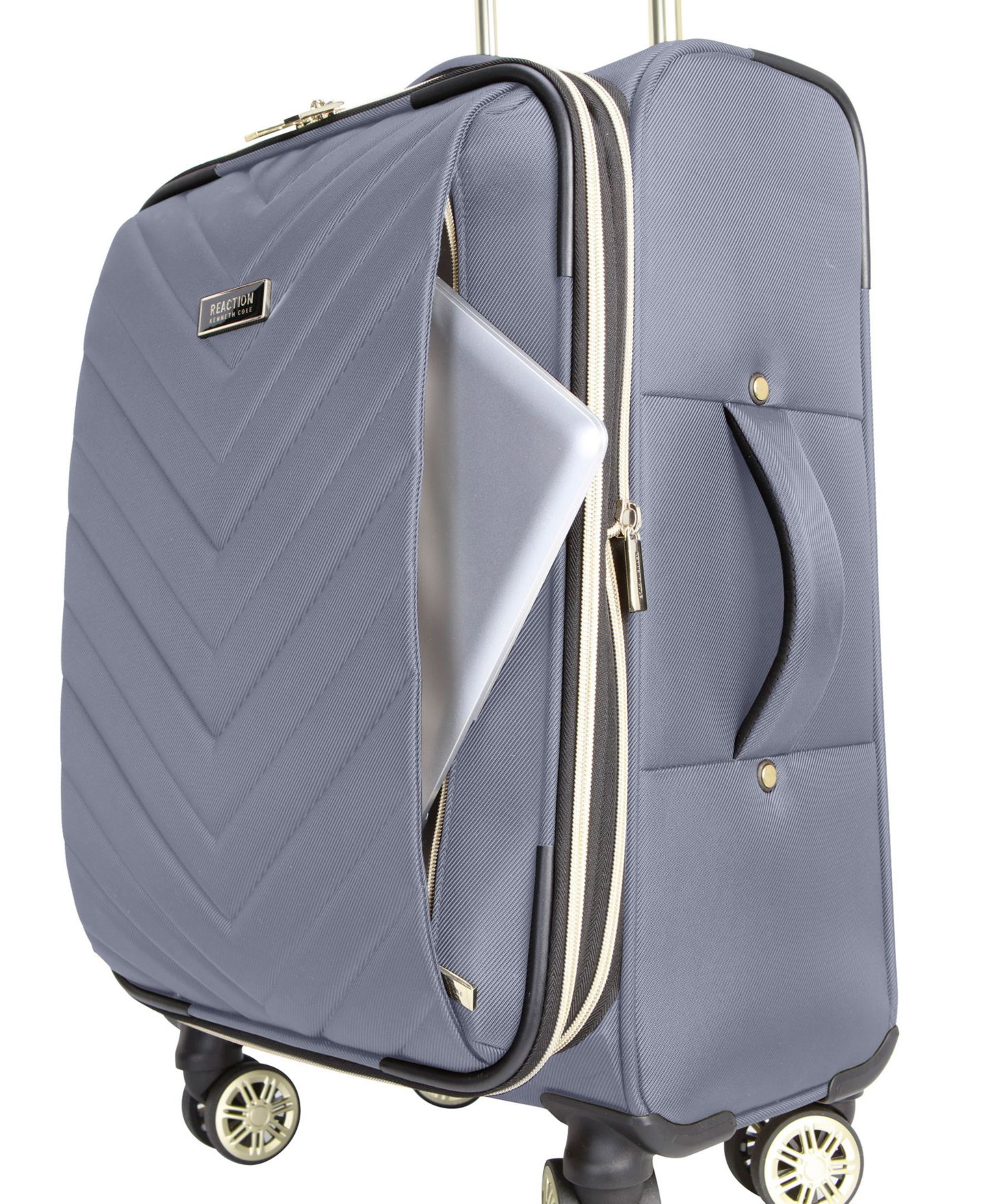Чемодан Kenneth Cole Reaction Lexington Large Expandable Softside Check-In Spinner, цвет: Синий — фото 8