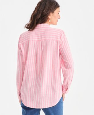 Women's Striped Long-Sleeve Perfect Shirt
