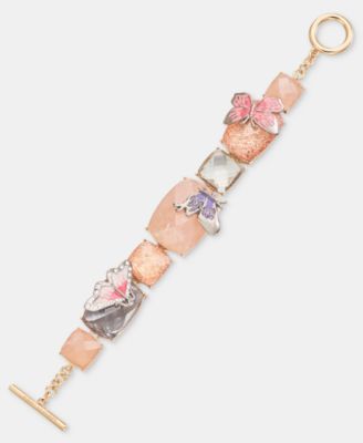 Mixed Stone Butterfly Flex Bracelet