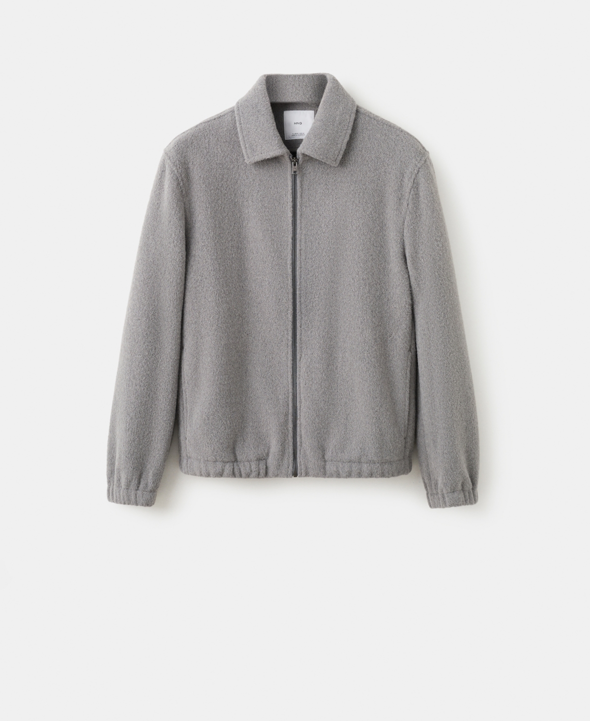 Mango Men's Textured Zip Sweatshirt